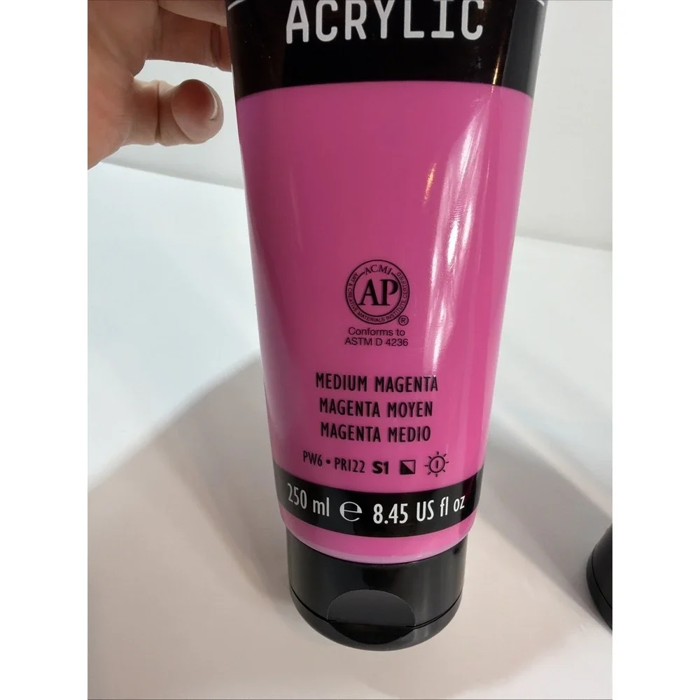 Liquitex Basics Acrylic Paint Set of 3 - Magenta, Pink, Violet